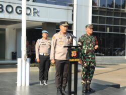 Dandim 0621 Melaksanakan Apel Perdana Kepada Personil Polres Bogor