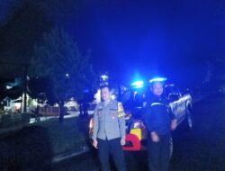 Anggota Polsek Sukasari Laksanakan Patroli KRYD Blue Light / Malam Hari di Wilayah Kecamatan Sukasari Kabupaten Sumedang