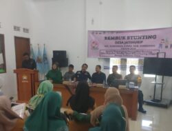 Sinergitas TNI dan Polri Monitoring kegiatan Rembuk Stunting Desa Jatihurip Kec. Sumedang Utara Kab.Sumedang