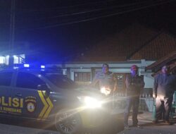 Meminimalisir Kriminalitas pada Malam hari, Samapta Polsek Tomo laksanakan Patroli “Blue Light”