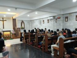 Anggota Polsek Sumedang Utara monitoring Kegiatan Ibadah Kebaktian rutin minggu pagi diwilayah Kec. Sumedang Utara Kab. Sumedang