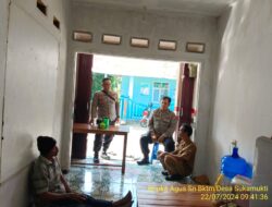 Aipda Tata Sasmita bersama Bripka Agus Sukmana melaksanakan sambang/silatrahmi Kamtibmas dan dumas keliling dalam rangka BEYOND TRUST PRESISI
