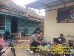 Polsek sukasari melaksanakan sambang untuk menjalin silaturahmi