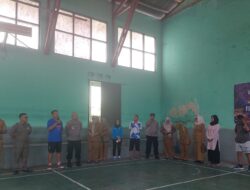 Kapolsek Tanjungkerta menghadiri acara Pembukaan Turnamen Badminton Antar SKPD Se-Kecamatan Tanjungkerta FUNMINTON SKPD CUP I TAHUN 2024