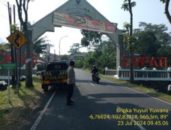 antisipasi terjadinya C3 (Curas,Curat, dan Curanmor) Polsek Tanjungmedar Polres Sumedang Polda Jabar melaksanakan KRYD siang hari