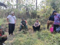 Silaturahmi dengan Warga Binaan Bhabinkamtibmas Desa Marongge Berikan Pesan-pesan Kamtibmas.
