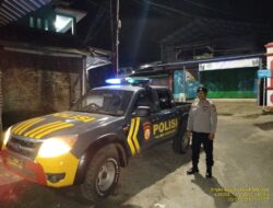 Kapolsek Beserta Anggota Unit Samapta Polsek Sukasari Laksanakan Patroli KRYD Blue Light / Malam hari di Wilayah Kecamatan Sukasari Kabupaten Sumedang