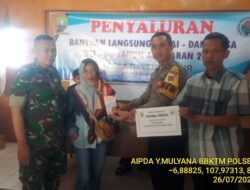 Monitoring Penyaluran BLT (Bantuan Langsung Tunai) DD Tahap VII Bulan Juli Tahun 2024, di Balai Desa Dayeuhluhur Kec. Ganeas Kab Sumedang