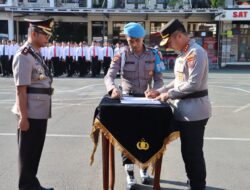Kapolresta Cilacap Pimpin Upacara Serah Terima Jabatan Wakapolresta Cilacap