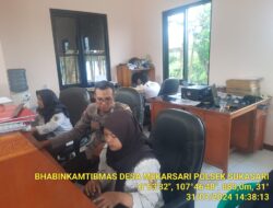 Polsek sukasari melaksanakan sambang untuk menjalin silaturahmi