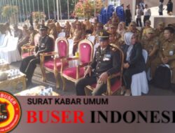 Bintara Pembina Desa Koramil 404-02/Prabumulih Hadiri dan Monitoring Upacara Dalam Rangka HUT Bhayangkara Ke-78 Tahun 2024
