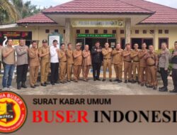 HUT Bhayangkara ke-78, Kapolsek Rambang Niru Terima kejutan Nasi Tumpeng Dari Kecamatan Rambang Niru