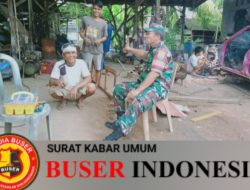 Gelar Komsos Dengan Pemilik Bengkel, Las Babinsa Motivasi Tingkatkan Usaha