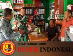 Babinsa Komsos Dengan Warga Binaan di Warung Dan Juga Aktif Anjangsana Di Kelurahan