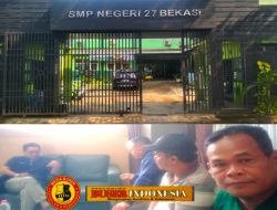 Kepsek SMPN 27 kota Bekasi Menyambut Hangat Silaturahmi Ketua Lingkungan Kelurahan Sumur Batu