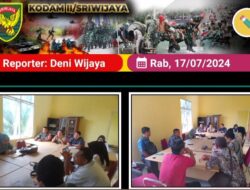 Babinsa Rapat Bersama Anggota BPD Dalam rangka Menyerap Aspirasi Masyarakat,