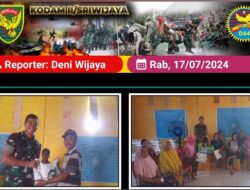Babinsa Koramil 404-01/Gelumbang Laksanakan Pendampingan Penyaluran BLT DD Tahun 2024 Di Desa Binaan