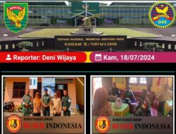 Serda Ikrar Dinata Dampingi Dansubdenpom Prabumulih Anjangsana Ke SDN 84 Prabumulih
