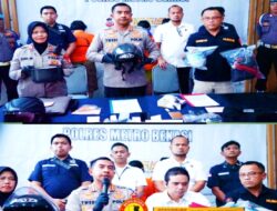 Polrestro Bekasi Menggelar Press Release Ungkap Kasus Pembunuhan Berencana dengan Motif Ekonomi dan Sakit Hati