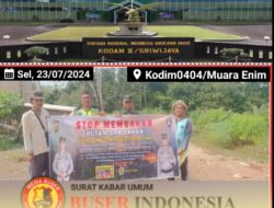 Babinsa Bersama Bhabinkamtibmas’ Cegah Karhutla Melalui Patroli