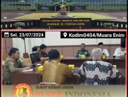 Danramil 404-02/Prabumulih Hadiri Rapat Koordinasi Tim Pengawasan Aliran Kepercayaan Ke agaman Dalam Masyarakat (Pakem) 2024