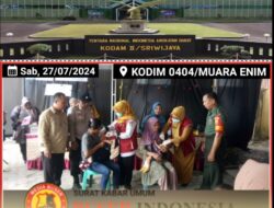 Babinsa Koramil 404-01/Gelumbang Dampingi PIN Polio di Posyandu Wilayah binaan