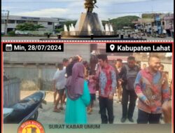 Antusias masyarakat desa lubuk Betung menyabet Kehadiran Yulius Maulana Calon Bupati Lahat 2024/2029,