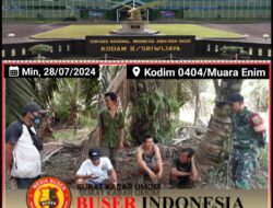 Babinsa Himbau Masyarakat Untuk Bersama Cegah Karhutla