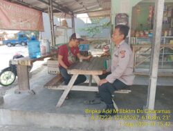 Aiptu Nana Sujana bersama Bripka Ade Mulyana melaksanakan sambang/silatrahmi Kamtibmas dan dumas keliling dalam rangka BEYOND TRUST PRESISI