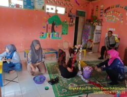 Bripka Agus Sukmana Laksanakan Sambang Kamtibmas dan Dumas Keliling di Tanjungmedar dalam Rangka BEYOND TRUST PRESISI