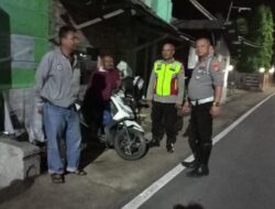 Meminimalisir Terjadinya tindak Kriminalitas pada Malam hari, Polsek Tomo laksanakan Patroli “Blue Light”
