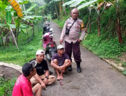Sinergitas TNI – Polri, Dalam Kegiatan Sambang ke warga Desa Gunturmekar Kec. Tanjungkerta