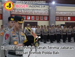 Kapolda Bali Pimpin Serah Terima Jabatan Dansat Brimob Polda Bali