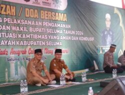 Menjelang Pelaksanaan Pengamanan Pilkada Tahun 2024 Pemkab Seluma Dan Polres Hadiri Istighosah Dan Doa Bersama
