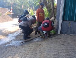 SAMBANGI WARGA MASYARAKAT BHABINKAMTIBMAS POLSEK TANJUNGKERTA POLRES SUMEDANG SILATURAHMI