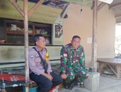 Sinergitas TNI – Polri, Dalam Kegiatan Sambang ke warga Desa Sukamantri Kec. Tanjungkerta