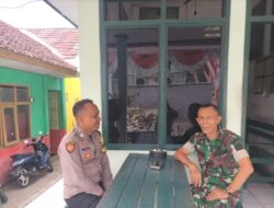 Bersinegri TNI – Polri,Polsek Tanjungkerta Polres Sumedang Polda Jabar,sambangi Koramil Tanjungkerta jalin silaturahmi