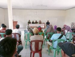 Bhabinkamtibmas Polsek Tanjungkerta dan Babinsa Kegiatan Rapat Persiapan HUT RI ke 79 tahun 2024 Desa Kertaharja