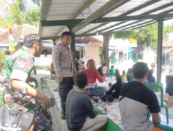Sinergitas TNI – Polri, Panit Binmas Polsek Tomo beserta Babinsa Laksanakan Sambang Kamtibmas kepada Warga Binaan.