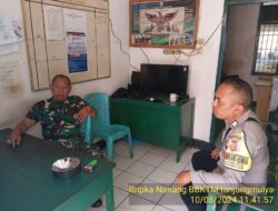 Bersinegri TNI – Polri,Polsek Tanjungkerta Polres Sumedang Polda Jabar,sambangi Koramil Tanjungkerta jalin silaturahmi