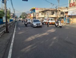 Turjawali Pagi Antisipasi Kemacetan di Kawasan Tertib Lalu Lintas Wilayah Hukum Polsek Sumedang Utara Polres Sumedang