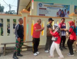 Kapolsek Tanjungkerta Hadiri Kegiatan Gerak Jalan Santai Memperingati HUT RI Ke-79 di Kecamatan Tanjungkerta