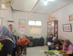 Bripka Agus Sukmana melaksanakan sambang/silatrahmi kamtibmas