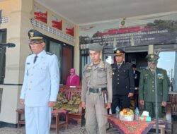 Kapolsek Tanjungmedar Hadiri Upacara HUT RI ke-79 tingkat Kecamatan Tanjungmedar, Kabupaten Sumedang