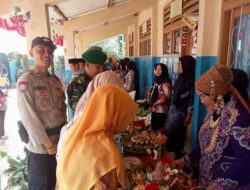 Aipda Deni Gunawan S.Ip Monitoring Kegiatan Lomba Tumpeng di wilayah Desa Margamukti Dalam Rangka HUT RI Ke – 79