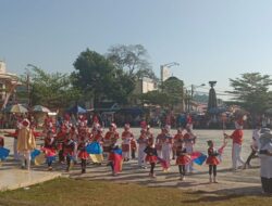 Kapolsek Tanjungkerta Polres Sumedang Menghadiri Kegiatan Pawai Pembangunan Tingkat Kecamatan Tanjungkerta Kabupaten Sumedang