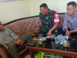 Sinergitas TNI – Polri, Dalam Kegiatan Sambang ke warga Desa Sukamantri Kec. Tanjungkerta