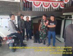Polsek sukasari melaksanakan sambang untuk menjalin silaturahmi