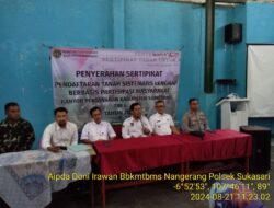 SILAHTURAHMI KAMTIBMAS DAN MONITORING PENYERAHAN SERTIFIKAT PROGRAM (PTSL), MEWUJUDKAN PROGRAM PEMERINTAH DALAM PENATAAN PERTANAHAN NASIONAL , DIWILAYAH HUKUM POLRES SUMEDANG POLSEK SUKASARI
