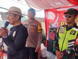 Bhabinkamtibmas Kelurahan Situ Monitoring Kegiatan Semarak Gebyar Jalan santai Dalam Rangka memperingati HUT-RI Ke-79